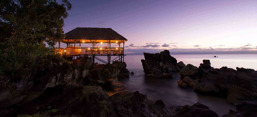 Dining under the stars at Masoala Forest Lodge