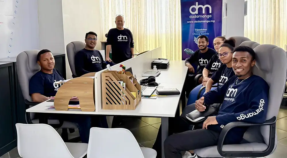 The Dadamanga team in the office