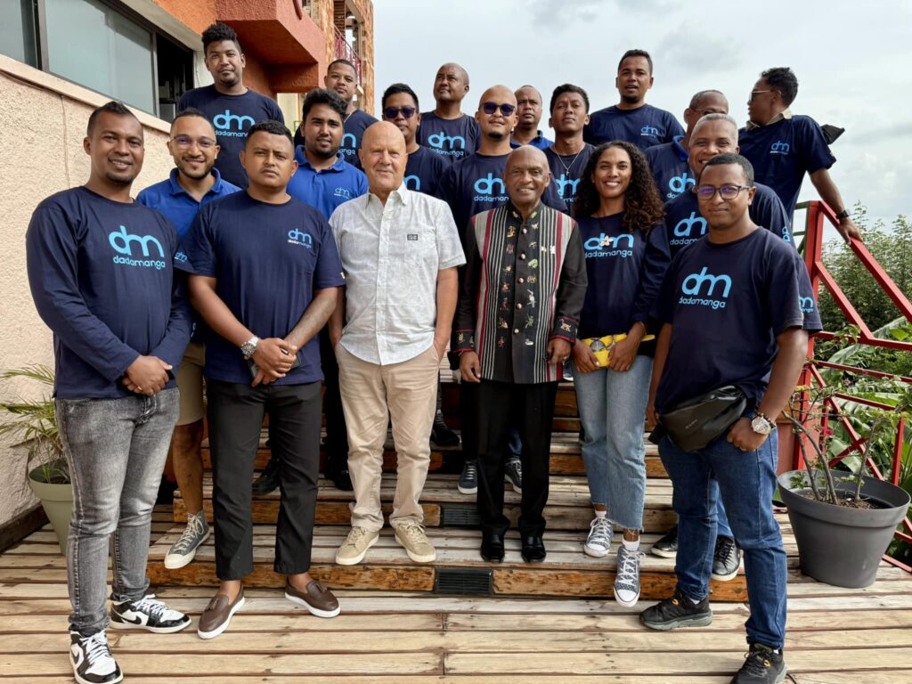 The Dadamanga team with Professor Jonah Ratsimbazafy, as part of a 2-day training workshop for our team delivered as part of our CSR goals.
